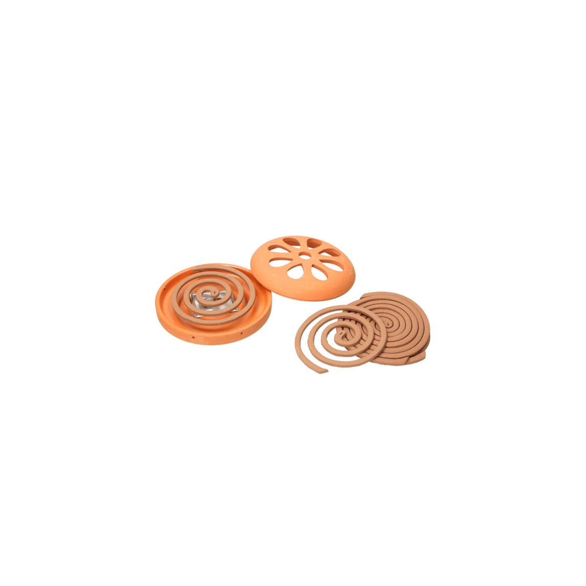 SET OF CITRONELLA SPIRAL WITH A BASE OF 6 PCS