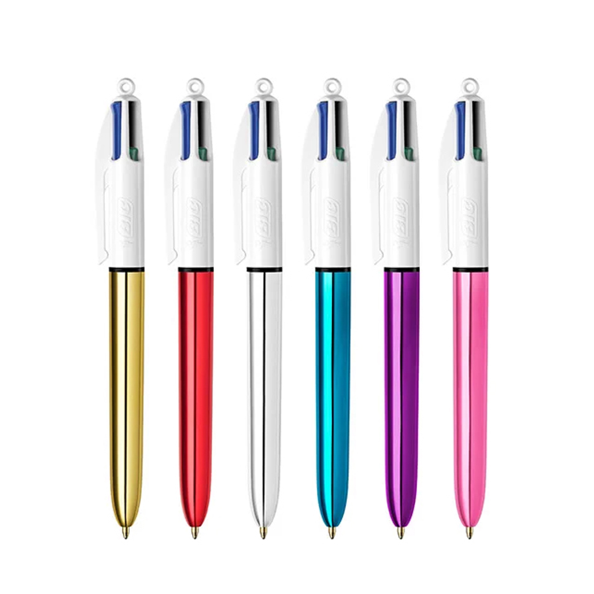 BIC PEN MEDIUM 4 COLORS SHINE BODY