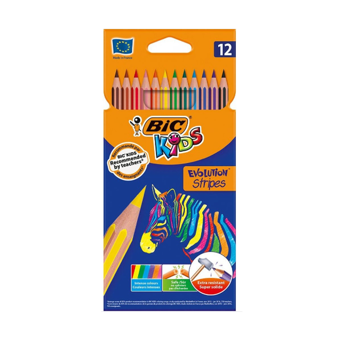 BIC SET OF COLORED PENCILS 12 PCS
