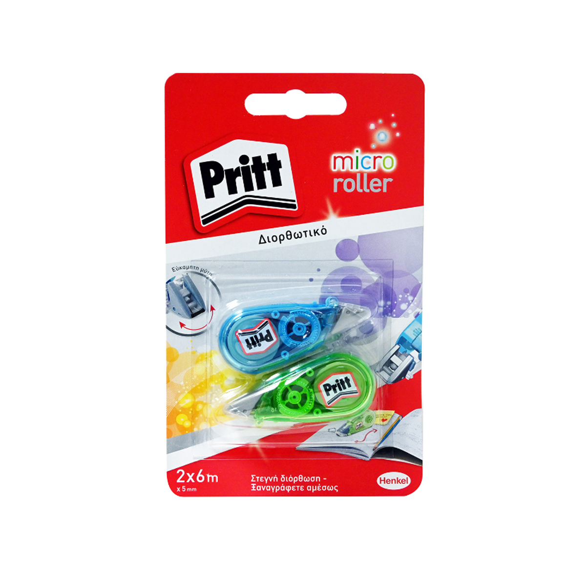PRITT CORRECTION TAPE CORRECTION MICROROLLER 6M