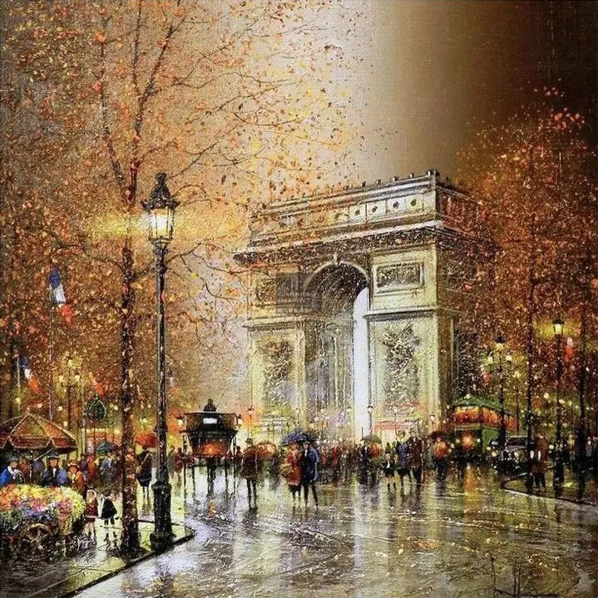 BROWLY PAINT ON CANVAS 50X1.8X50CM