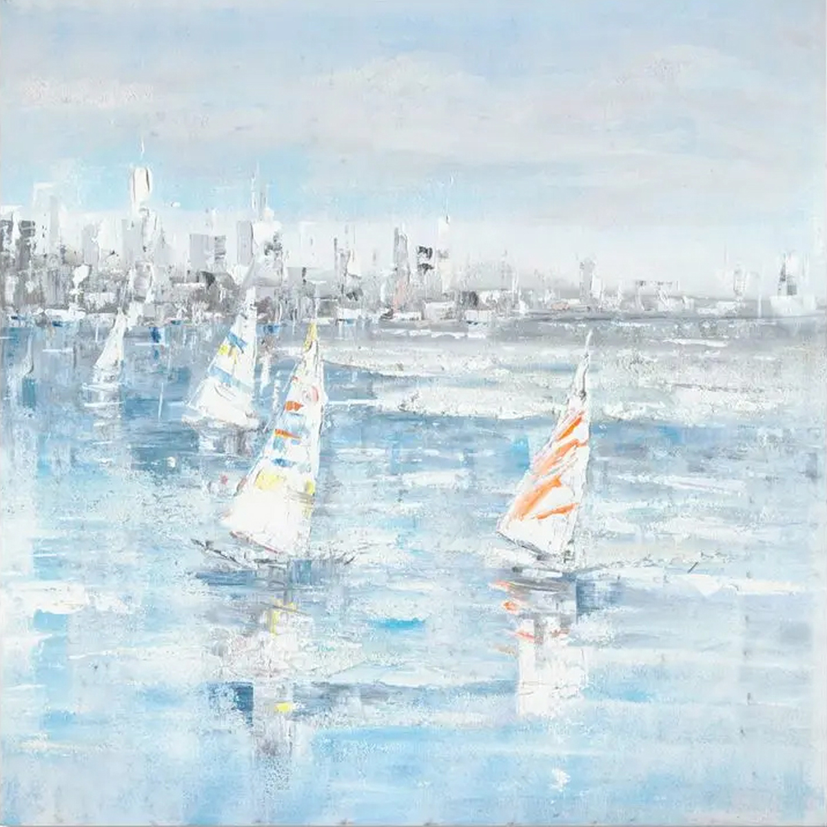 WATERY INART PAINT ON CANVAS 100X3X100CM