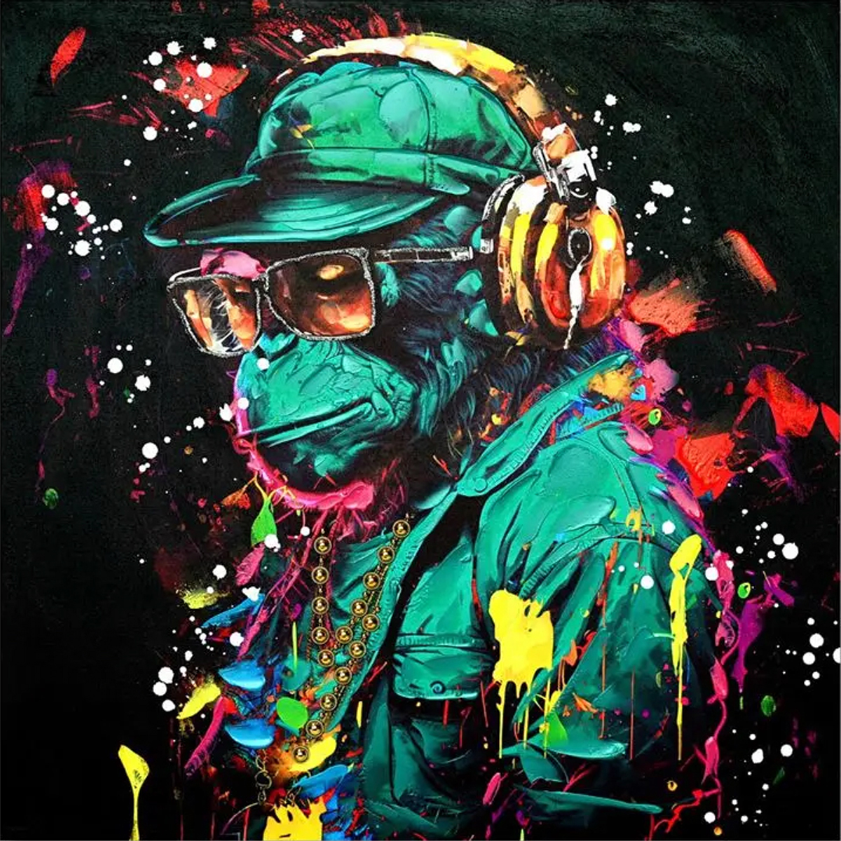 MONKEY INART CANVAS PAINTING 80X3X80CM