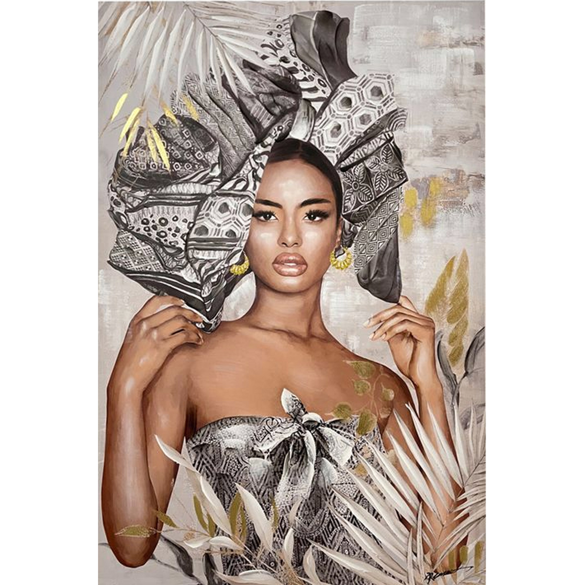 JEWLER INART CANVAS PAINTING 80X3,5X120CM