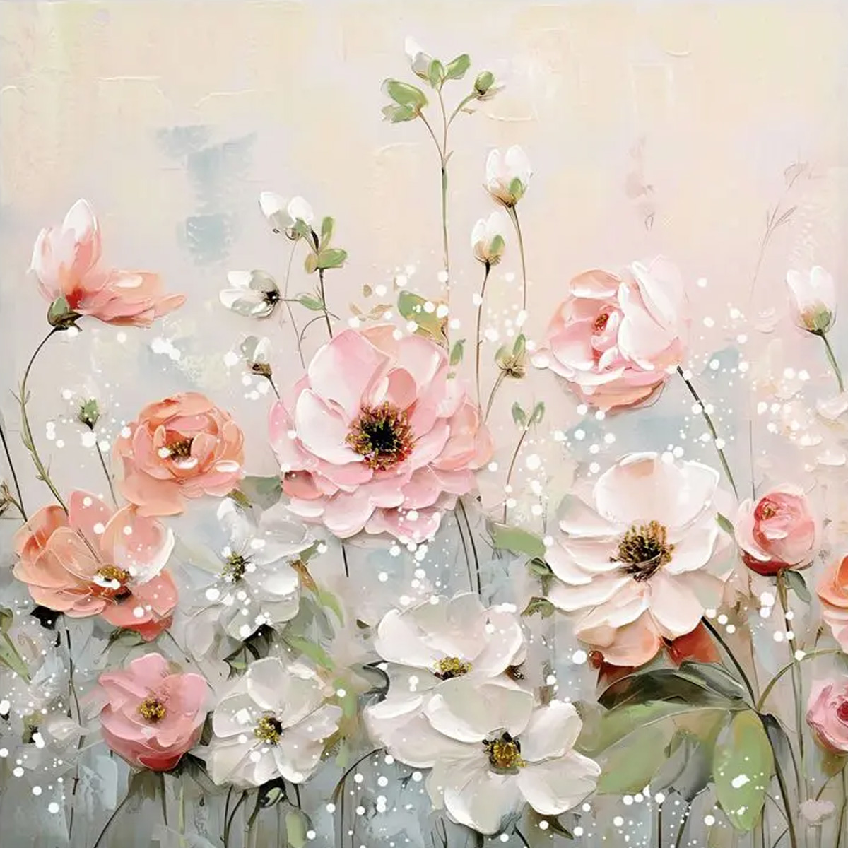 ROZY I INART CANVAS PAINTING 80X3X80CM