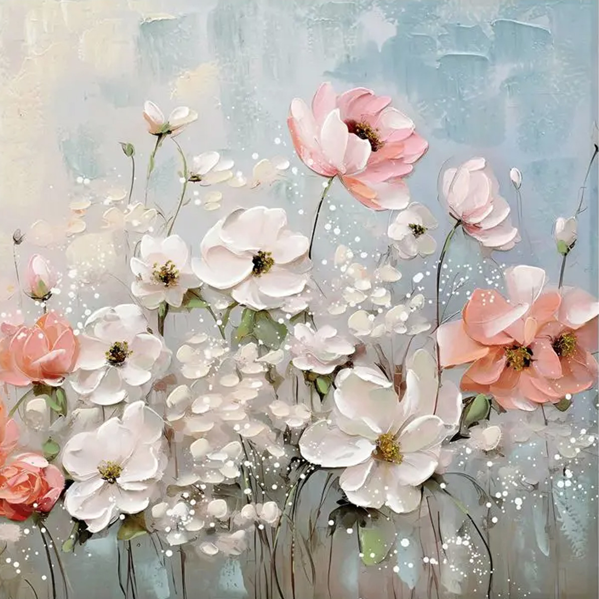 ROZY II INART CANVAS PAINTING 80X3X80CM