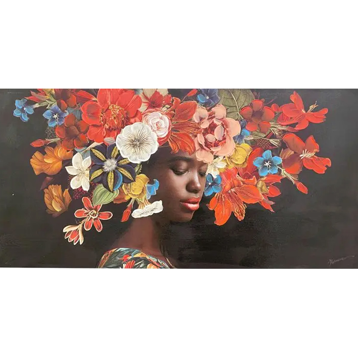 TRADY INART CANVAS PAINTING 60X3X120CM