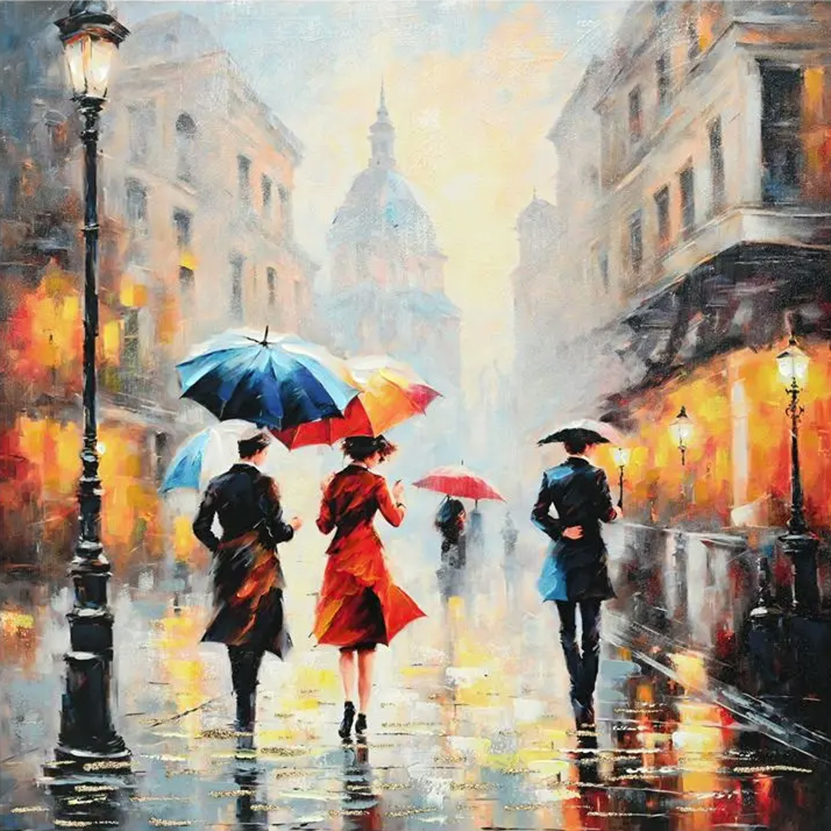 NIGHTDREAM I INART CANVAS PAINTING 100X3X100CM