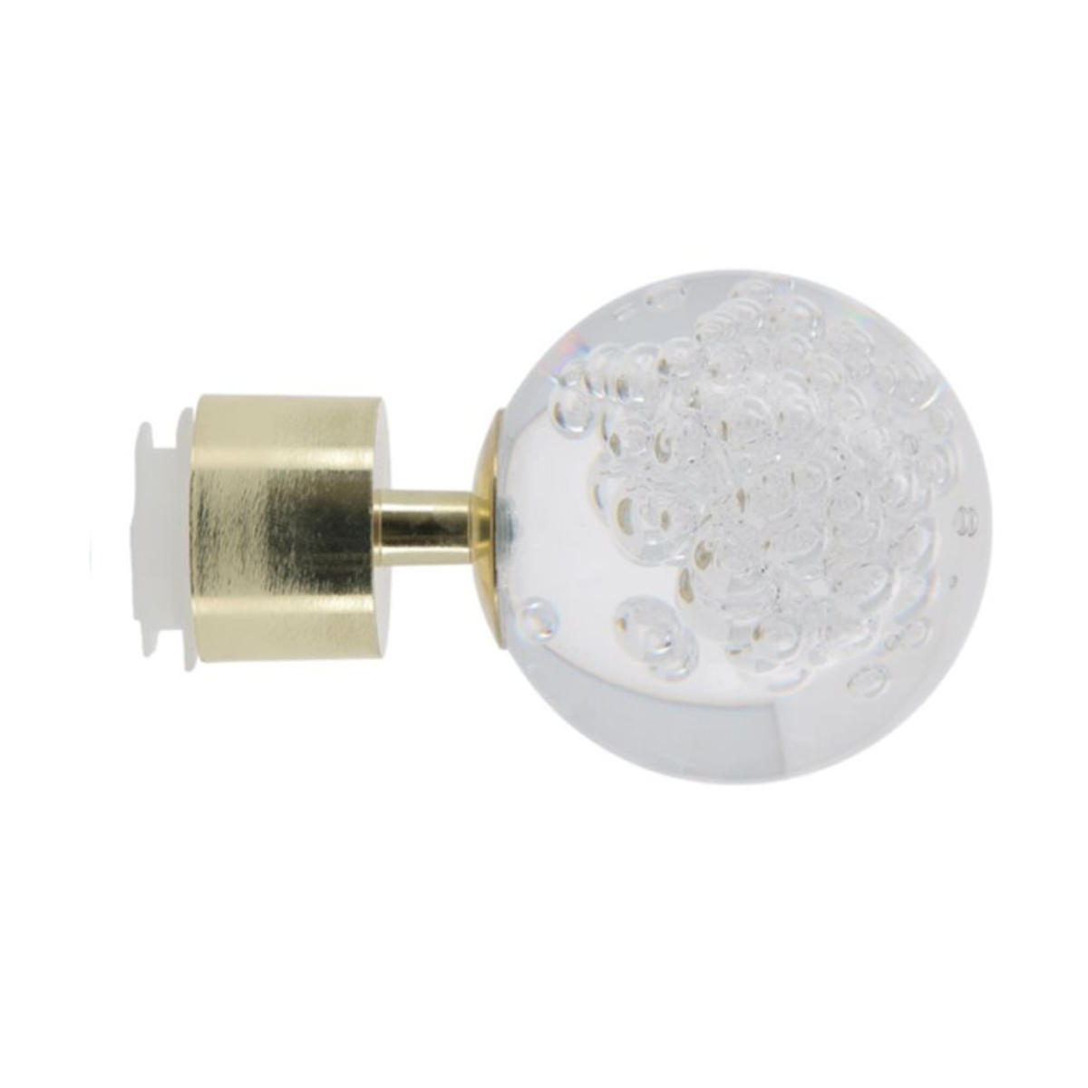 MOBOIS WOODEN DECORATIVE CURTAIN ROD PLUG GLASS BALL D.28