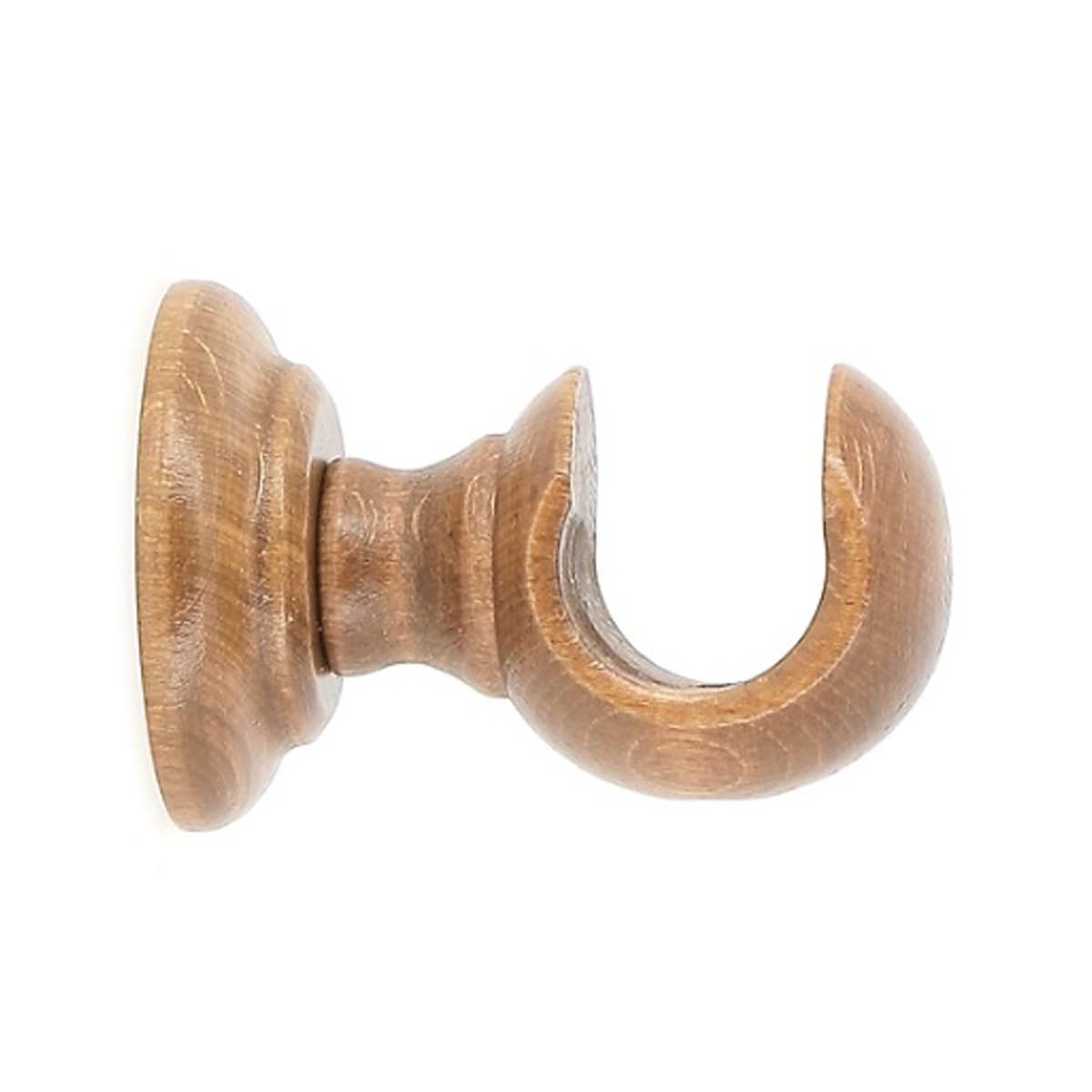 MOBOIS WOODEN CURTAIN ROD BRACKET HOOK 61MM D.28 OAK