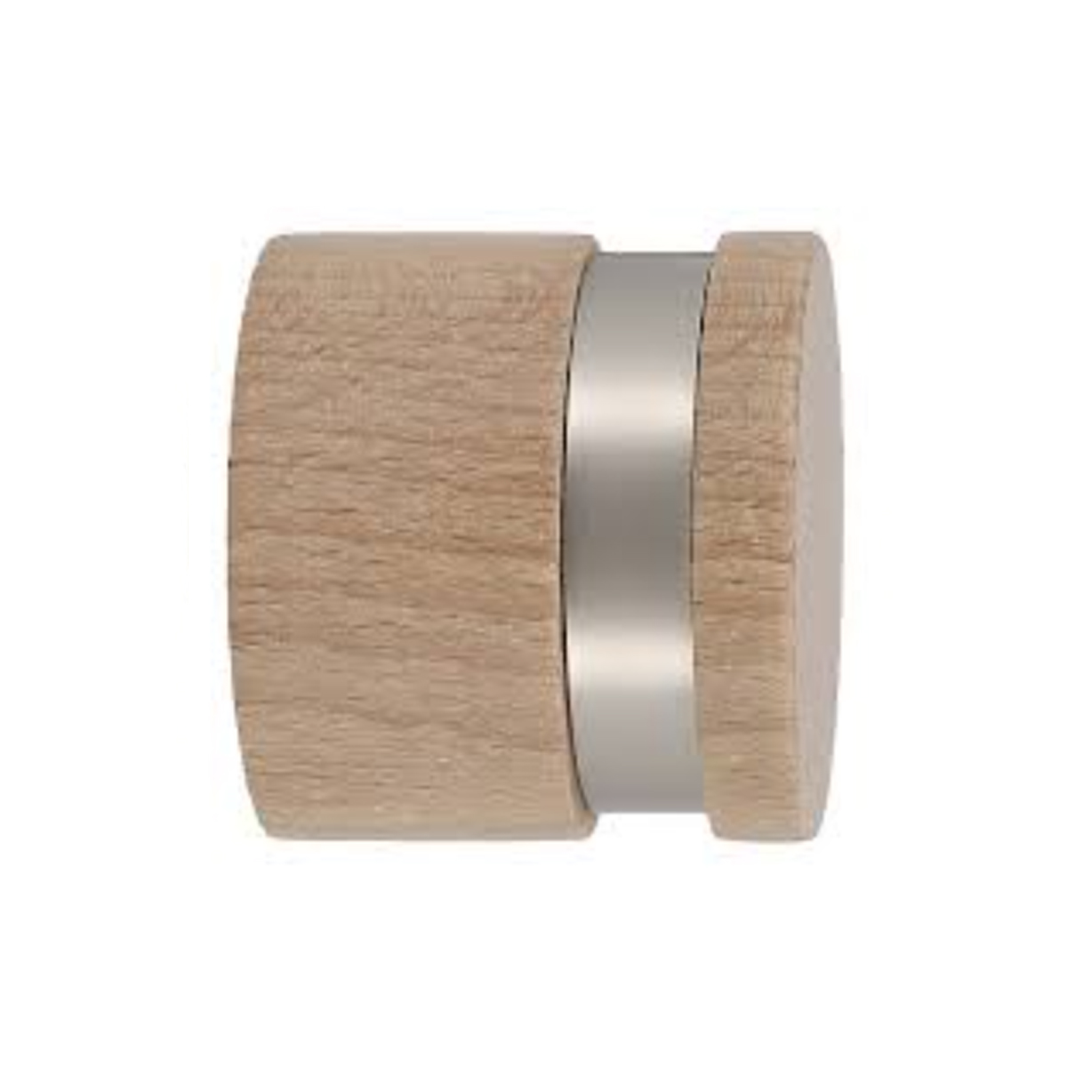 MOBOIS WOODEN DECORATIVE CURTAIN ROD PLUG D.28 2PCS NATURAL COLOR