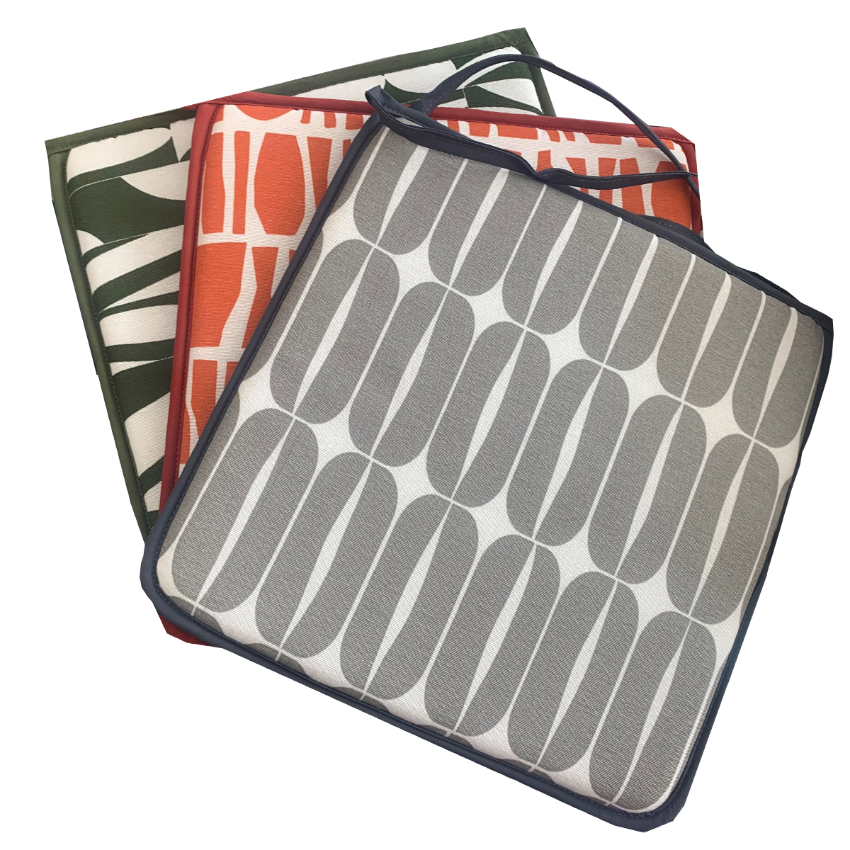 SEAT CUSHION WITH LACES 39X39X2CM