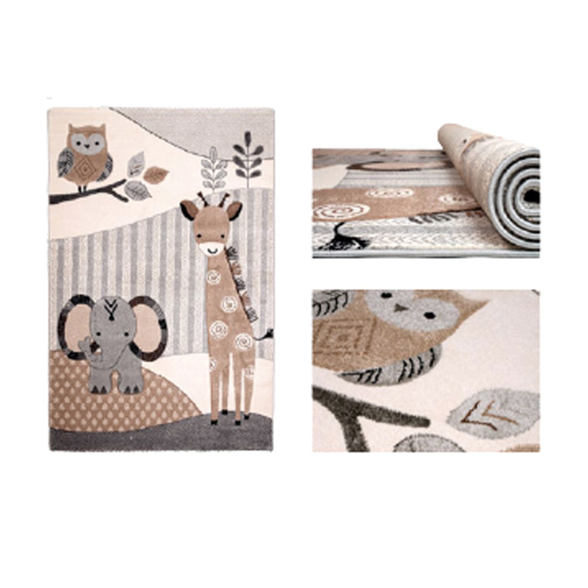 CARPET YOLO 160X230CM ANIMALS