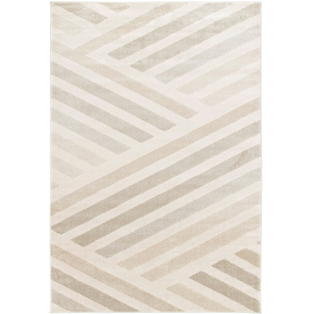 RETRO CARPET 160X230CM PARALLEL BEIGE LINES