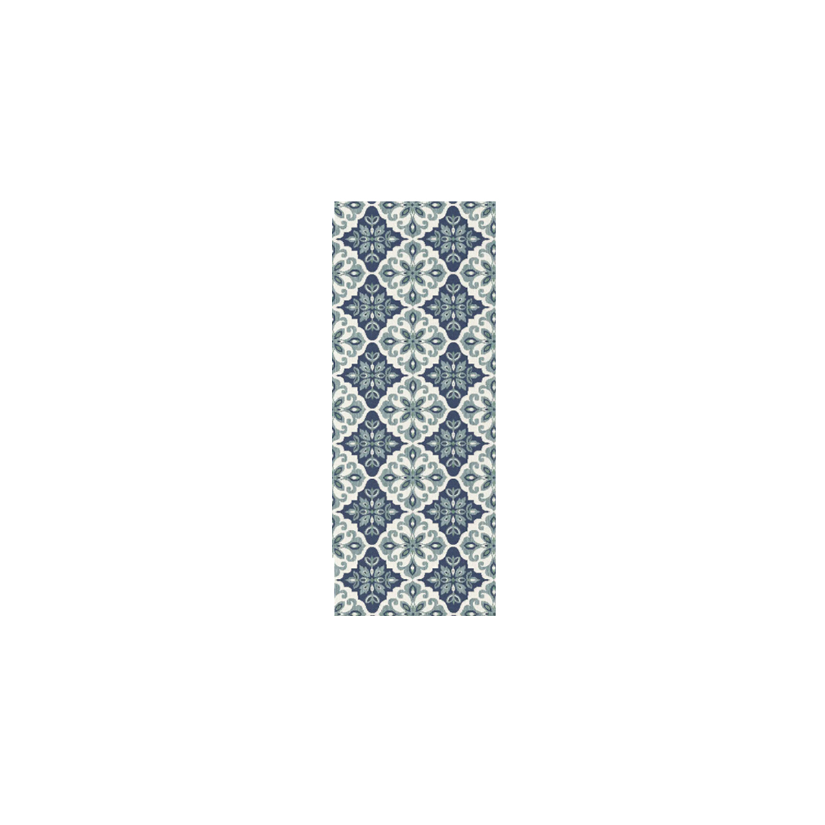KITCHEN COLLECTION CARPET 19248-399 80X200CM BEIGE WITH BLUE
