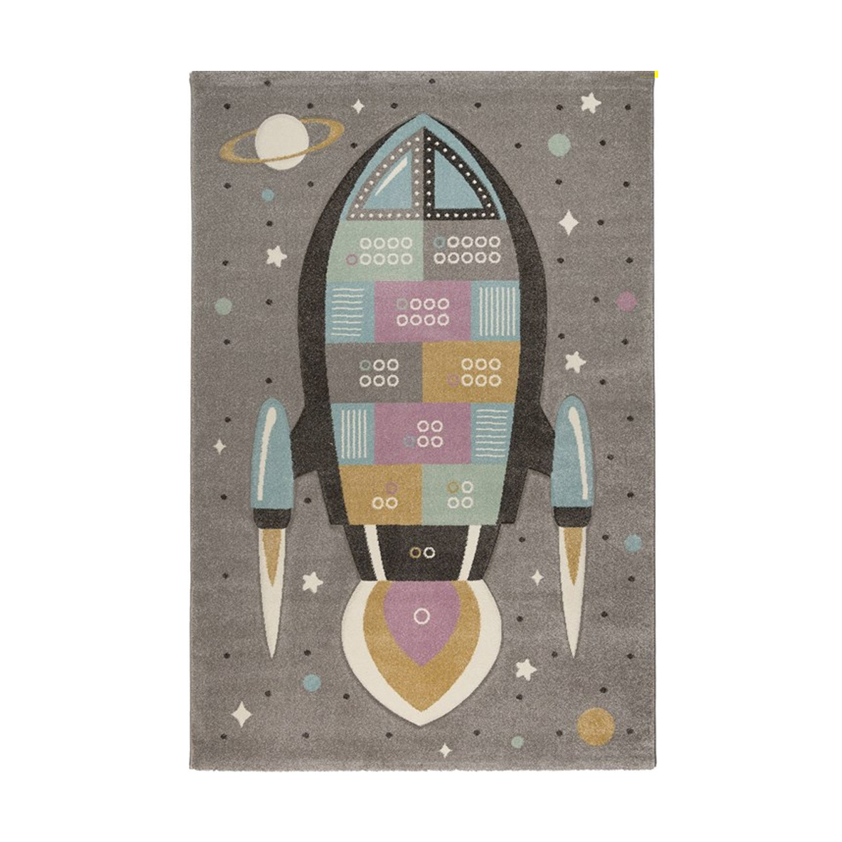 CHILDREN'S CARPET YOLO COLLECTION 160X230CM MULTICOLOR ROCKET