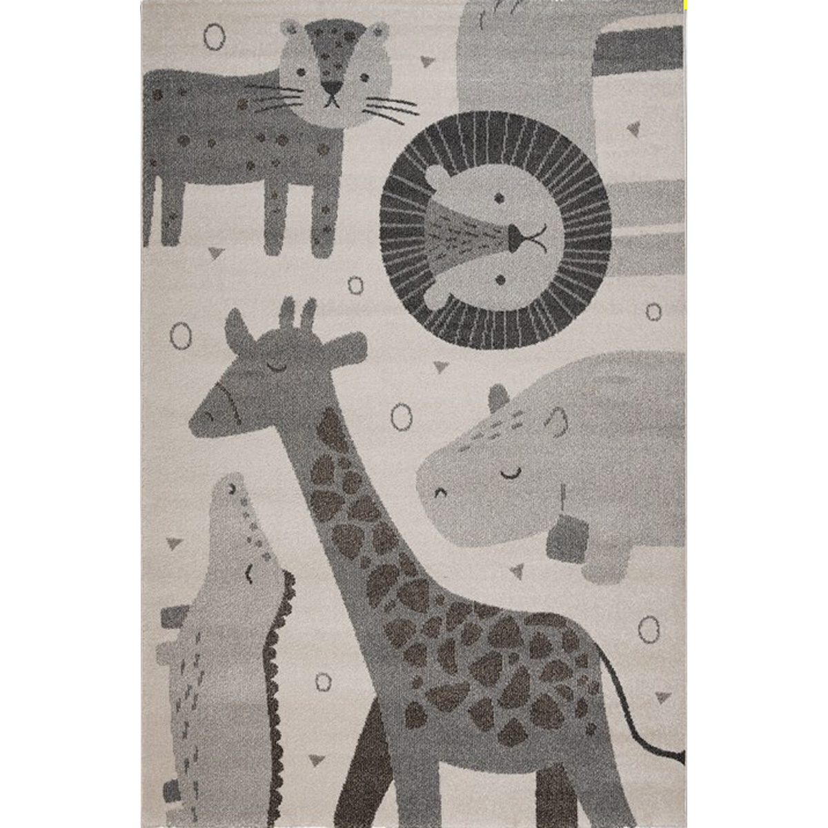 LILOOM COLLECTION CHILDREN'S CARPET 160X230CM BLACK AND WHITE ANIMALS