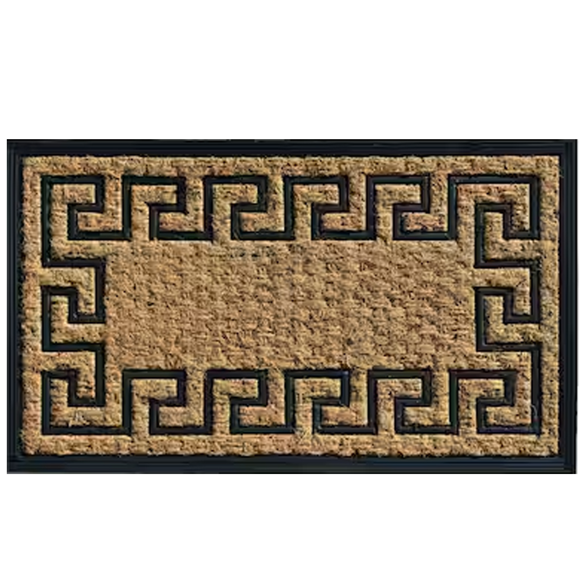 ENTRANCE MAT WICKER WITH PLASTIC RECTANGUE 40X70CM