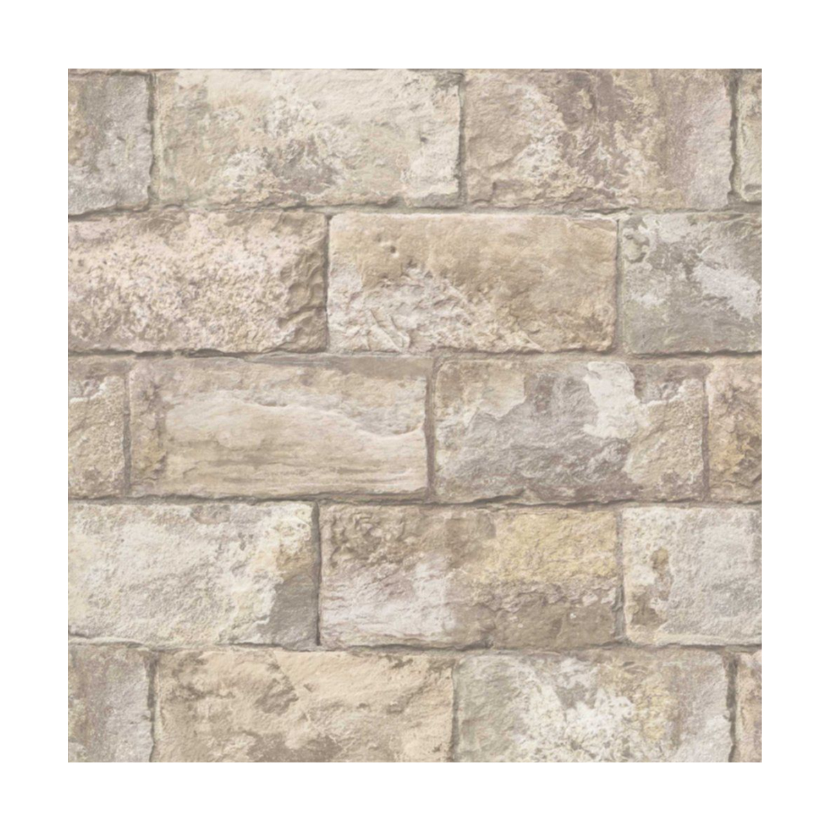 LUTECE WALLPAPER REALITY IIII BRICK WHITE/NATURAL