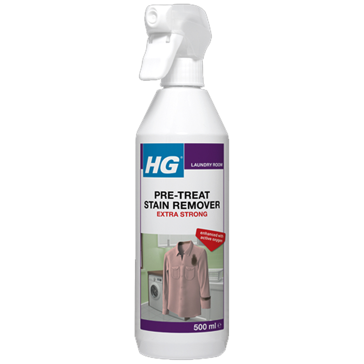 HG LAUNDRY PRE-TREAT STAIN REMOVER EXTRA STRONG 500ML