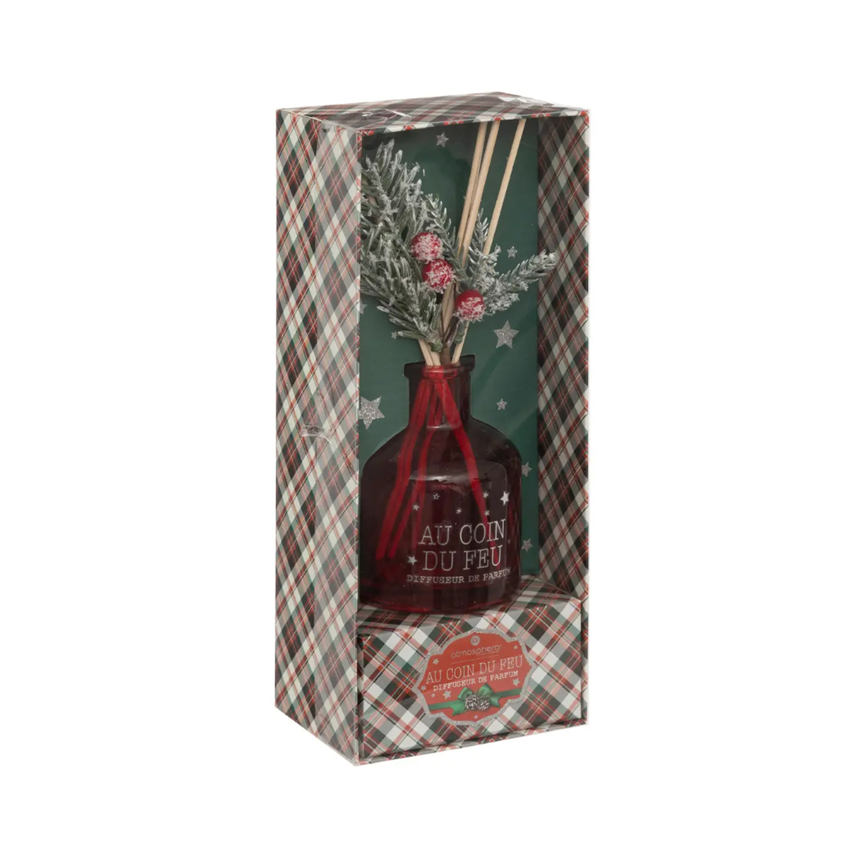 ROOM SCENT WITH LIQUID AND WOODS IN A CHRISTMAS DECOR 100ML