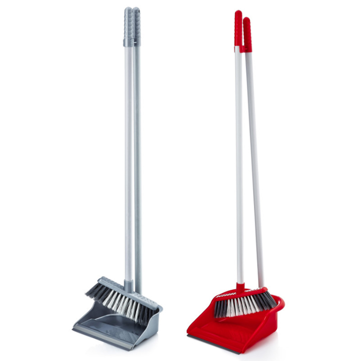 VIOSARP DUSTPAN RUBBER WITH HANDLE AND BROOM