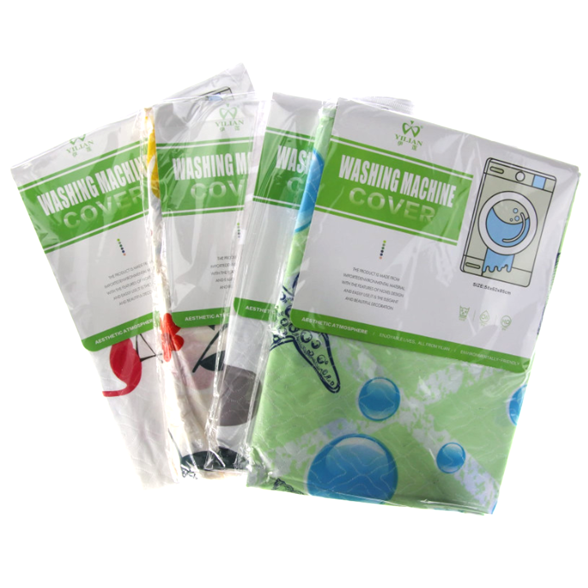 VIOSARP WASHER MACHINE COVER WITH PATTERN 58X62X85CM