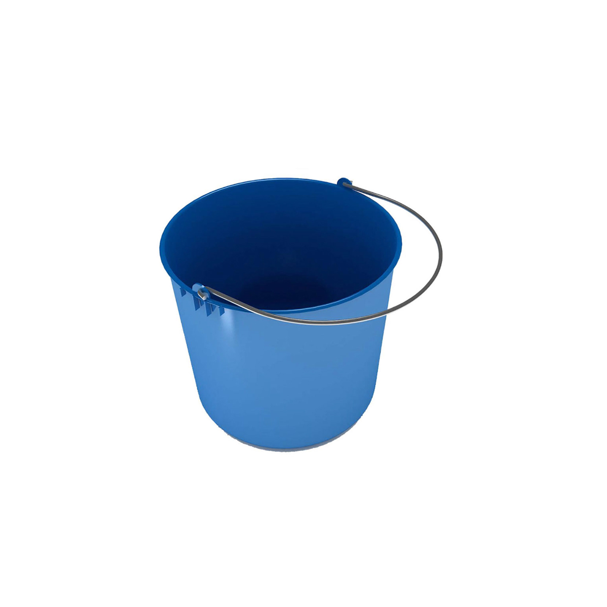 PLASTIC BUCKET WITH METAL HANDLE