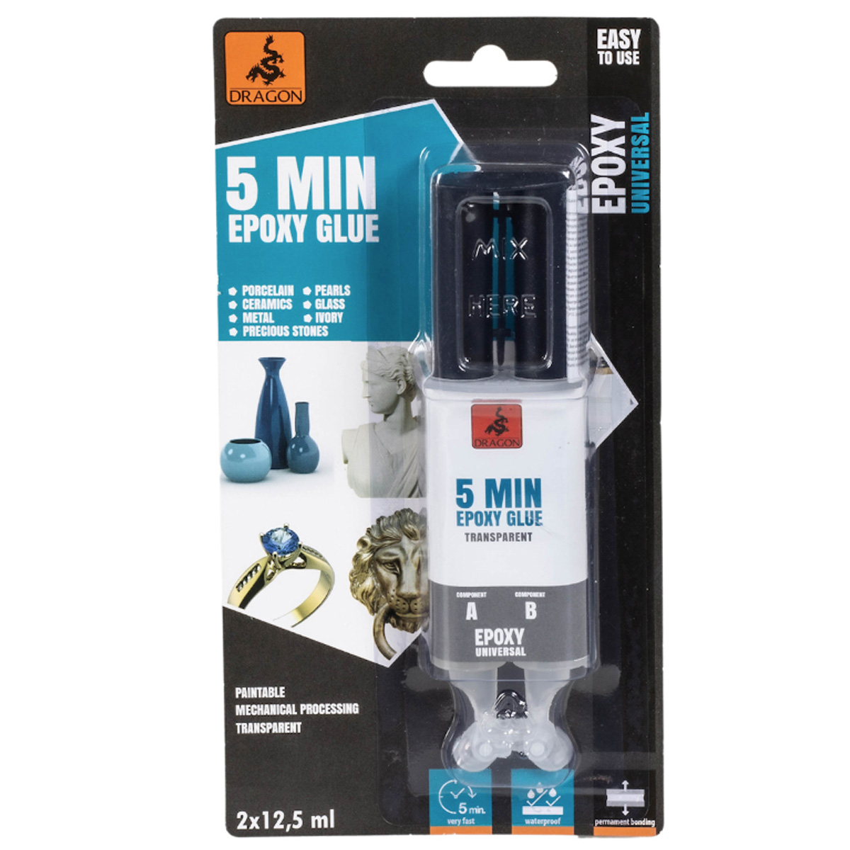 VIOSARP DRAGON EPOXY CONSTRUCTION & HEAVY DUTY GLUE  5ML 2PCS