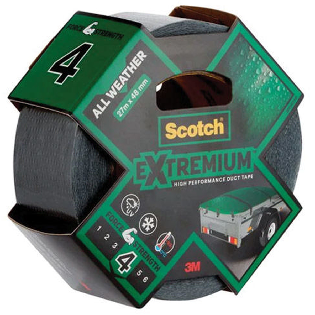 3M SCOTCH EXTREME DUCT TAPE HIGH PERFOM. ALL WEATHER 48X27M FS4-DGY