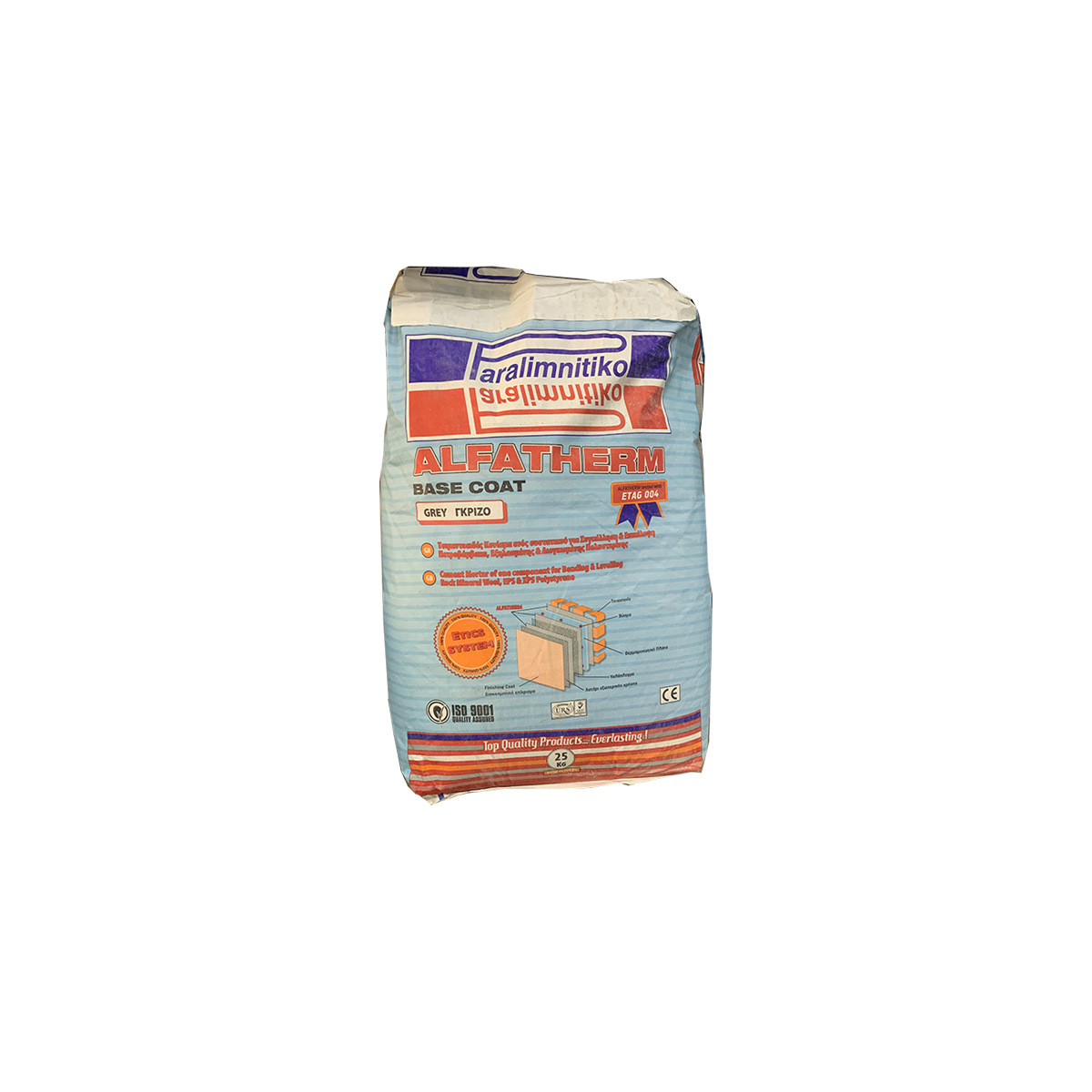 PARALIMNITIKO ALFA THERM BASE COAT 25KG GREY