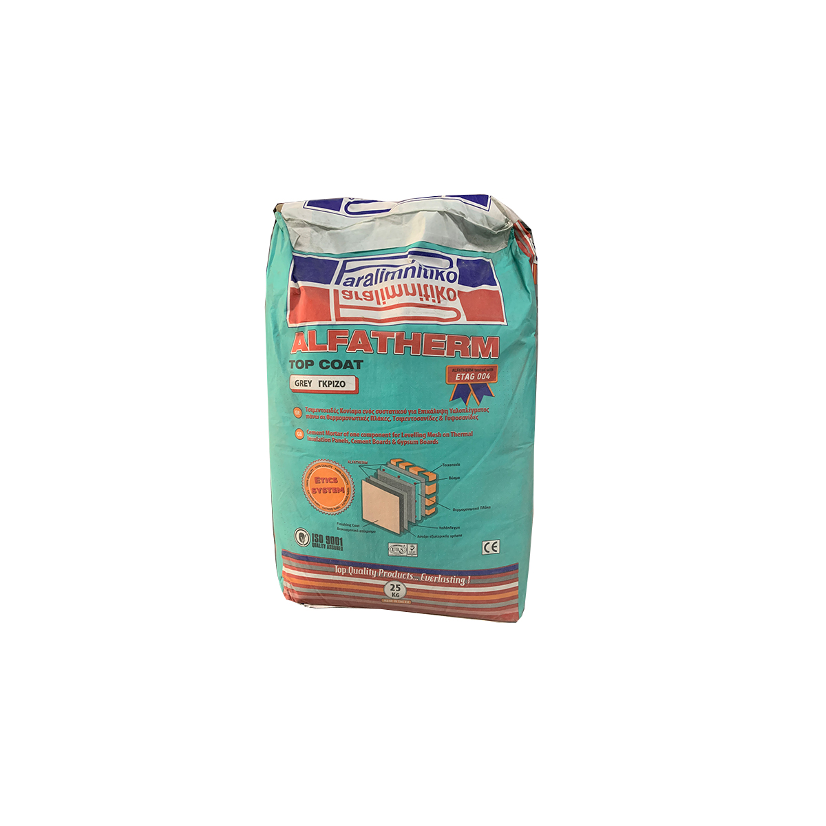 PARALIMNITIKO ALFA THERM TOP COAT 25KG GREY
