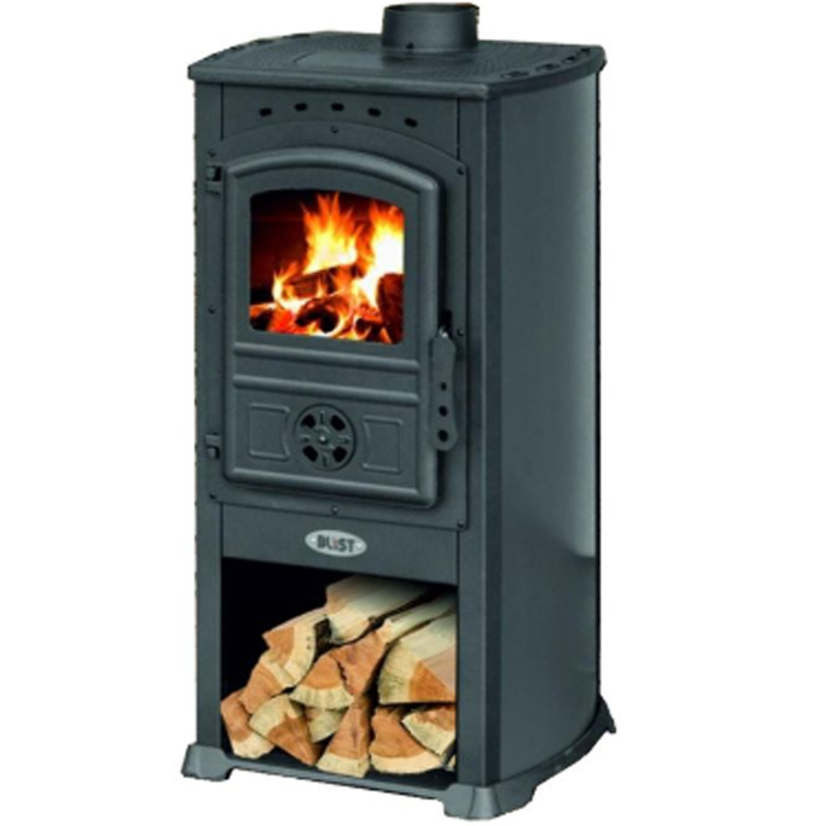 BLISTZAR WOOD STOVE 480X460X930 MM 8KW