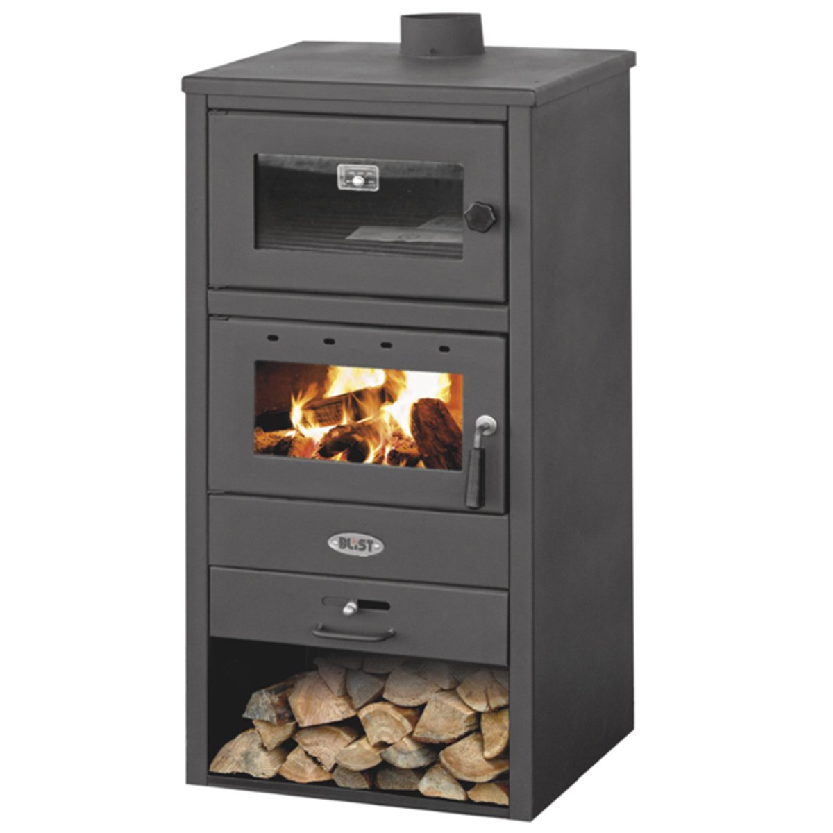 BLIST NAPOLI WOOD STOVE5 WITH OVEN 10X480X1060 MM 12KW