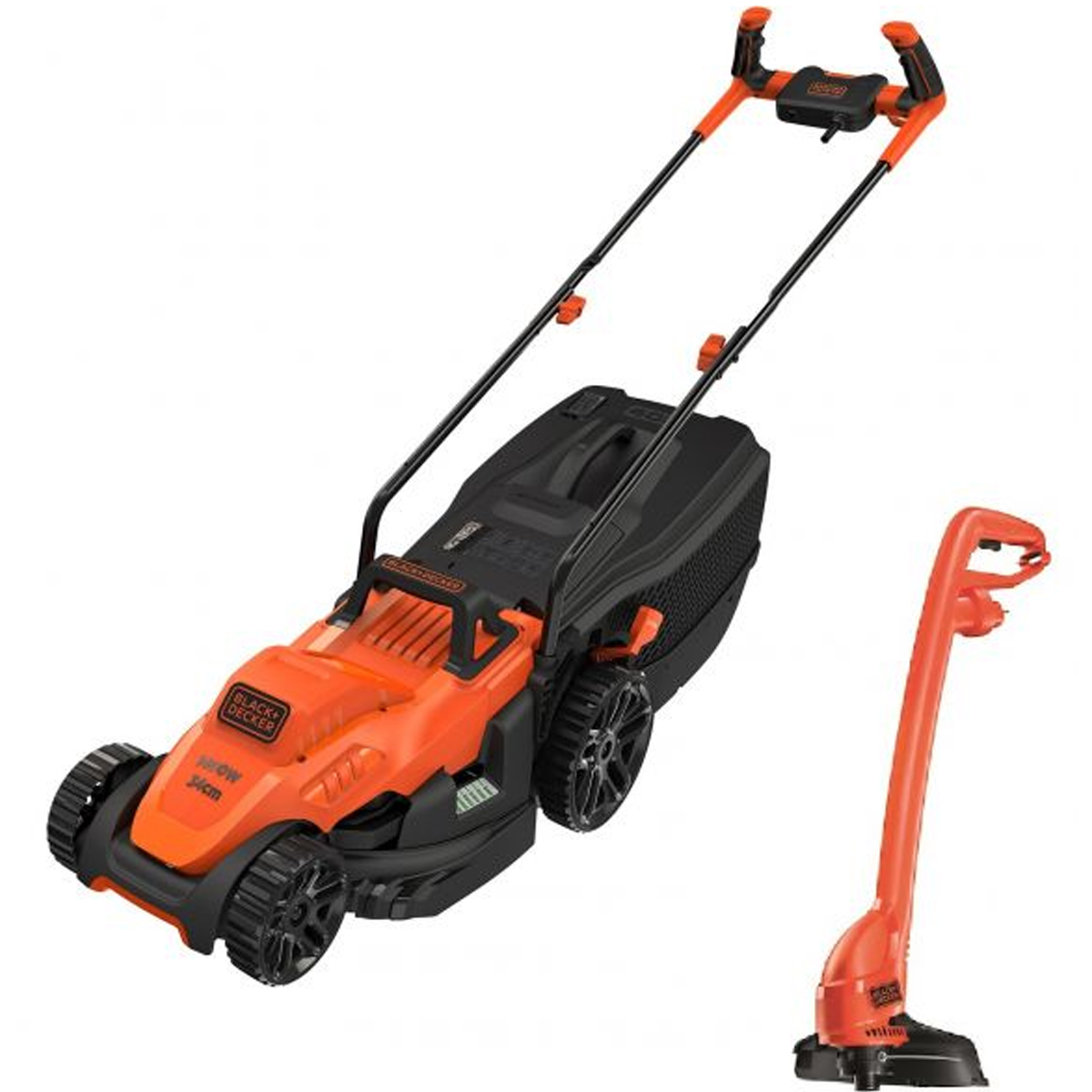 BLACK + DECKER LAWNING MACHINE 34CM 1400W + TRIMMER