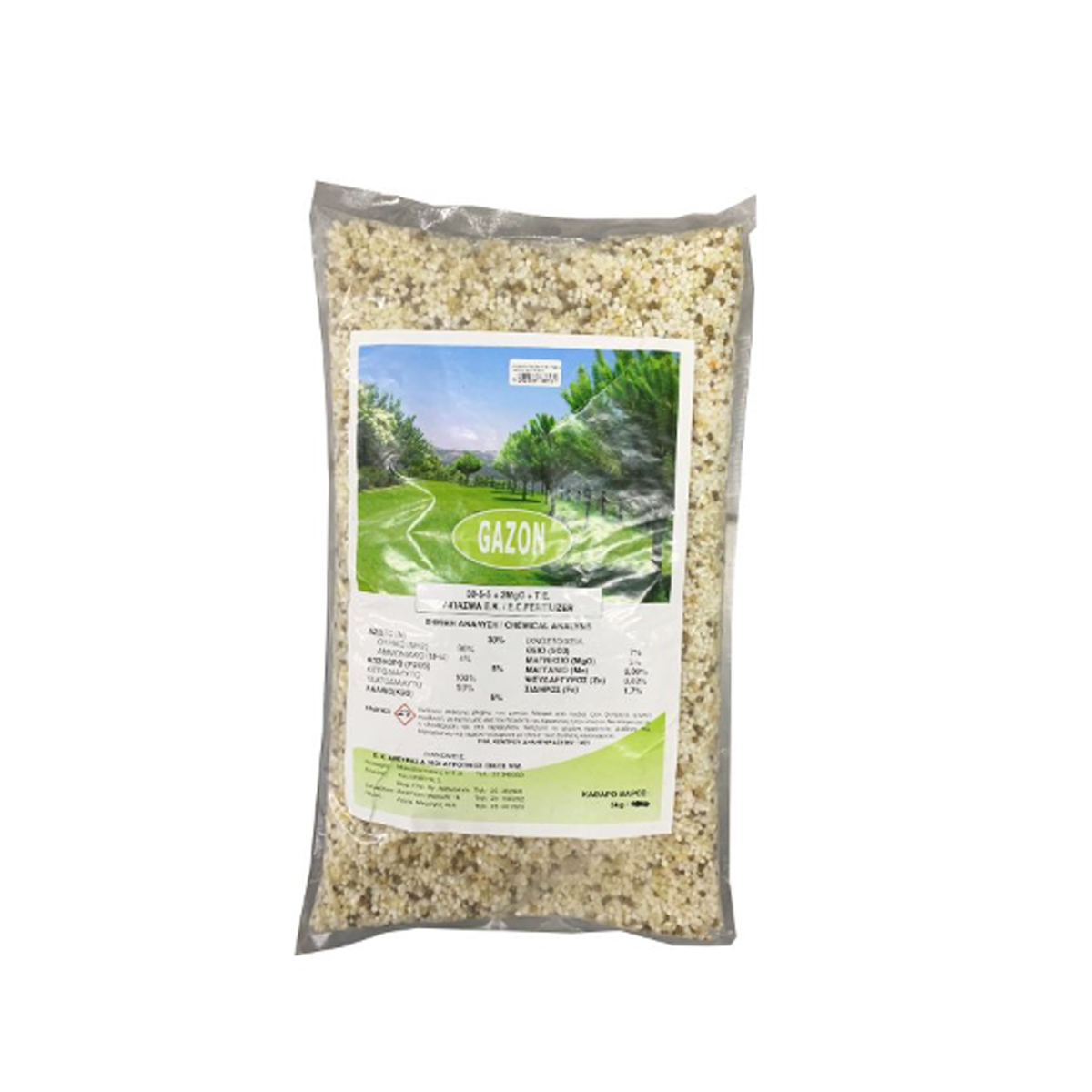 SPECIAL FERTILIZER FOR GRASS GAZON 30-5-5 5KG