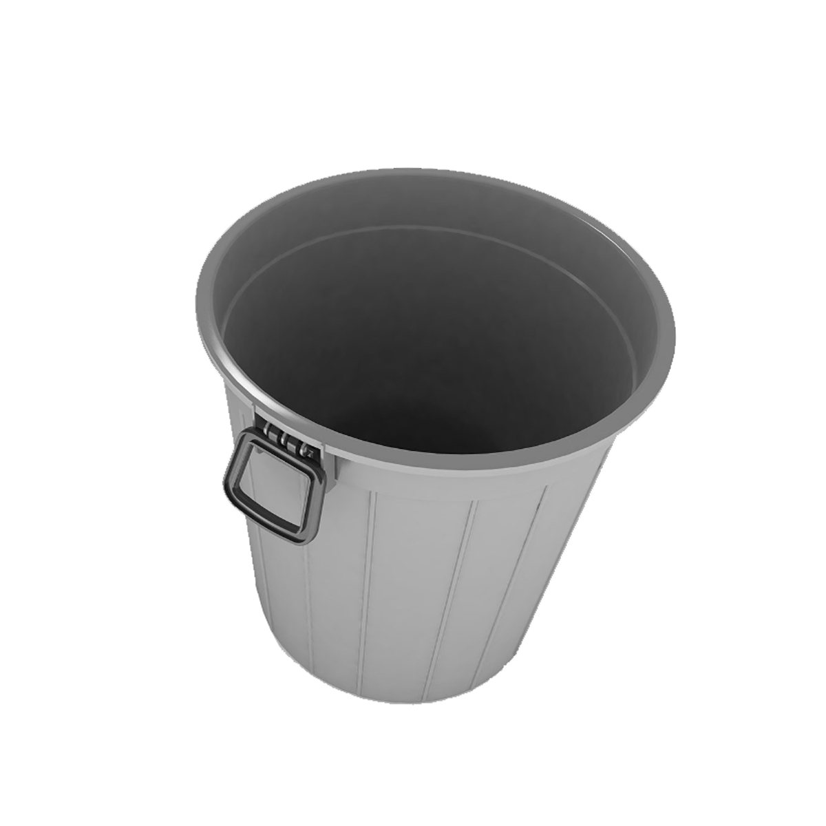 POTATO BASKET WITH HANDLE 50X52CM PLASTIC GRAY