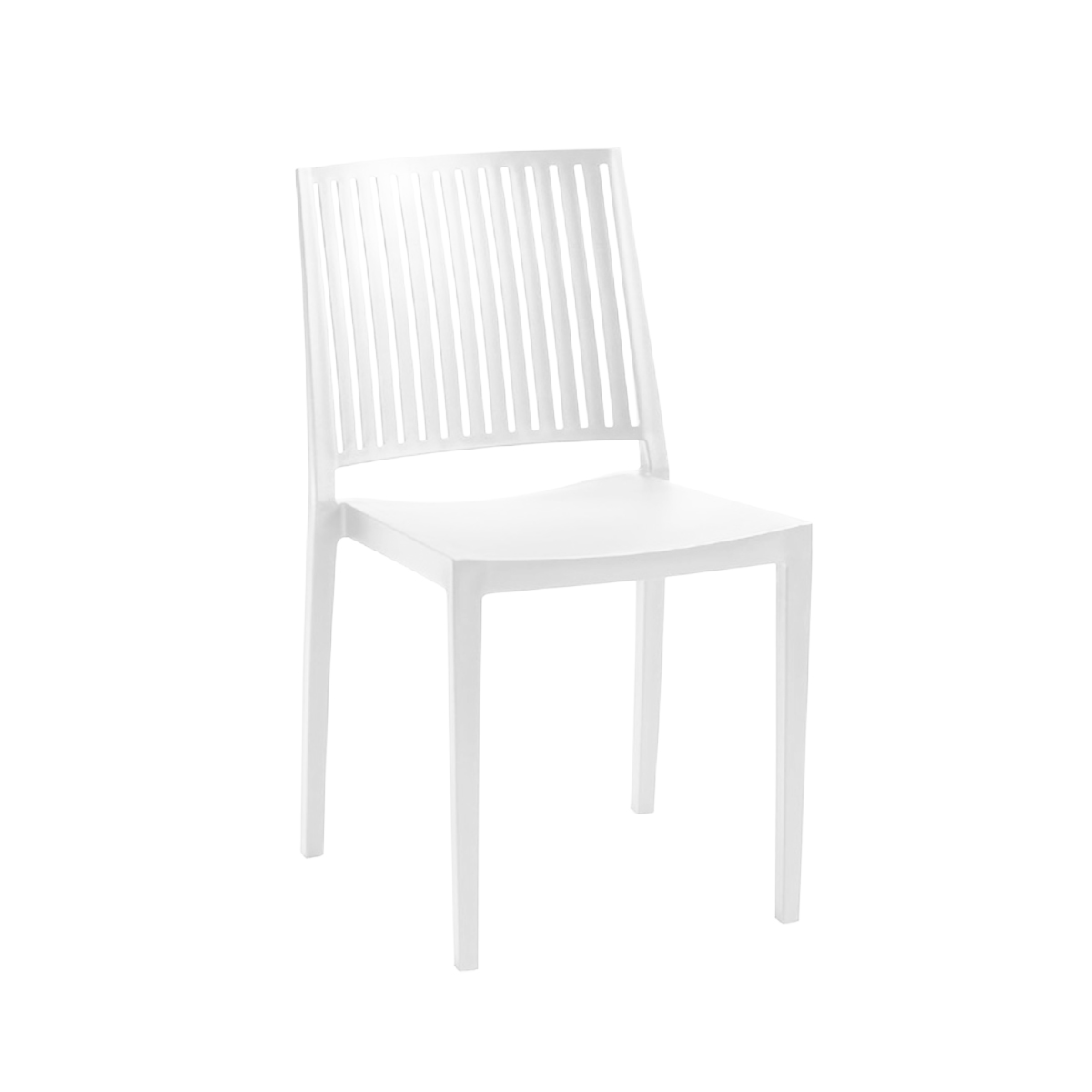 BARS ARMLESS PLASTIC CHAIR