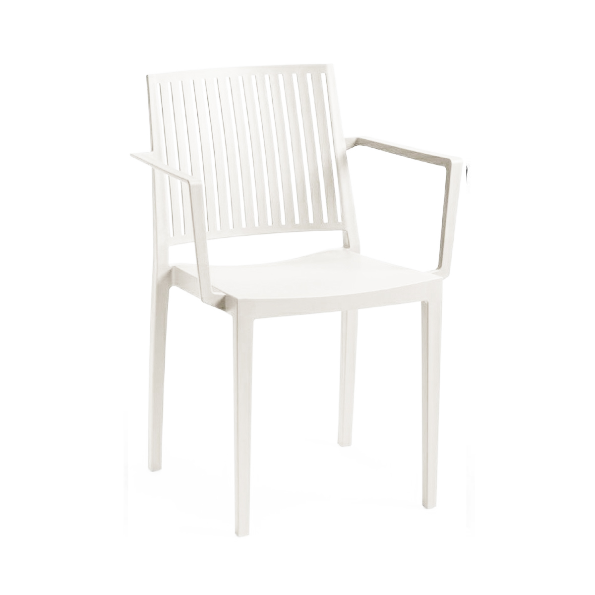 BARS CHAIR WITH ARMS PLASTIC