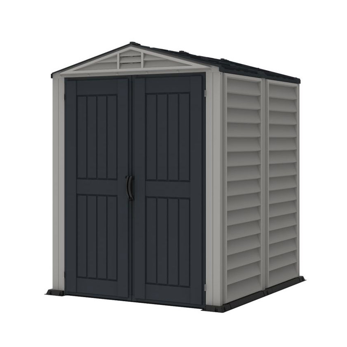 DURAMAX ΠΛΑΣΤΙΚΟ ΣΠΙΤΑΚΙ ΚΗΠΟΥ 5'X5' ΜΑΥΡΗ/ΓΚΡΙΖΑ