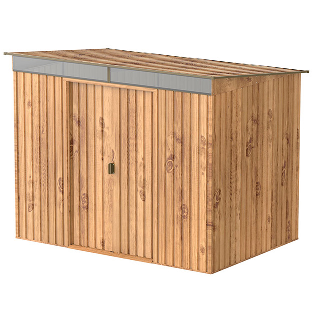 DURAMAX ΜΕΤΑΛΛΙΚΟ ΣΠΙΤΑΚΙ ΚΗΠΟΥ SKYLIGHT 8'X6' ΚΑΦΕ