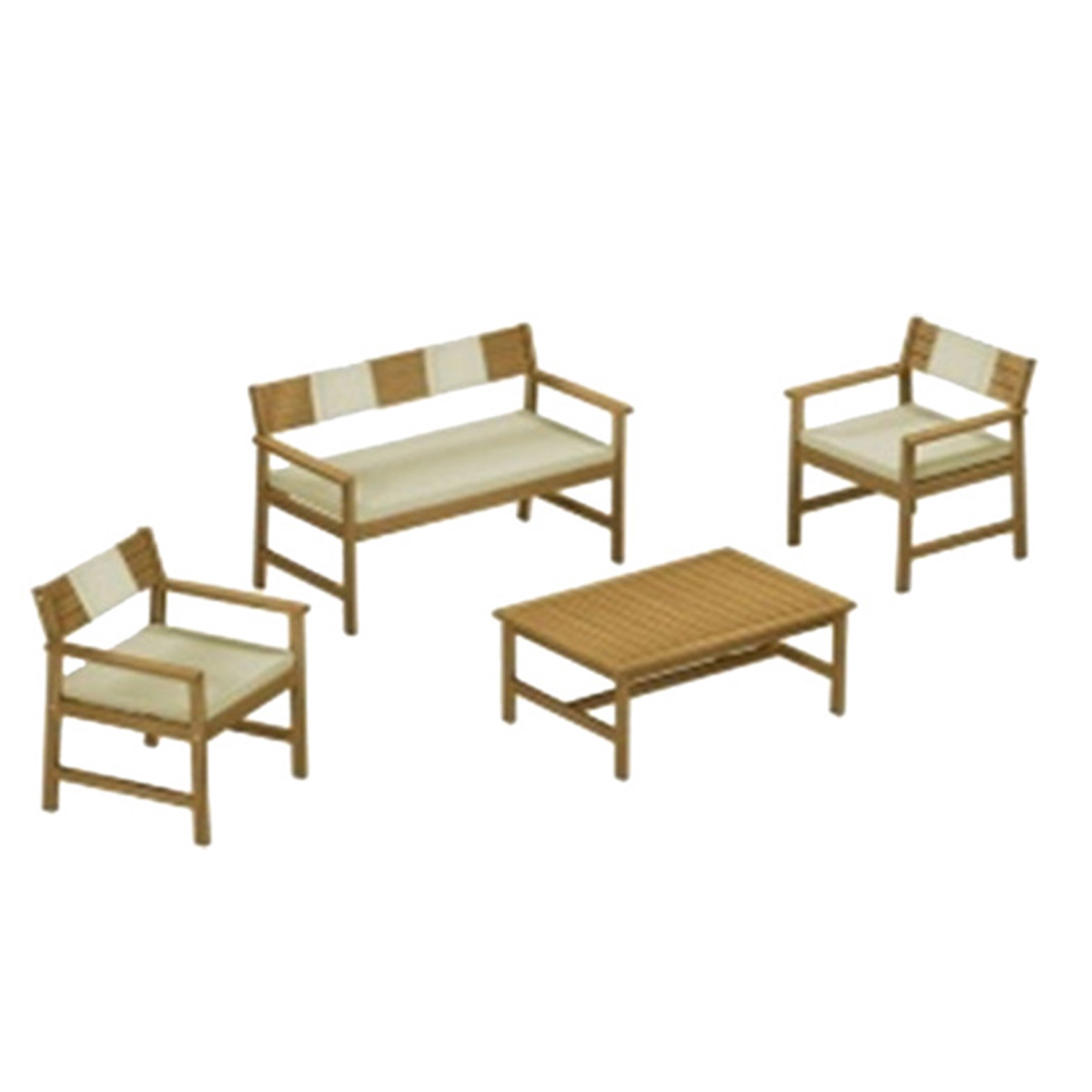 ΣΕΤ ΣΑΛΟΝΑΚΙ 4 ΤΕΜ BALI ΞΥΛΙΝΟ ΑΚΑΚΙΑ