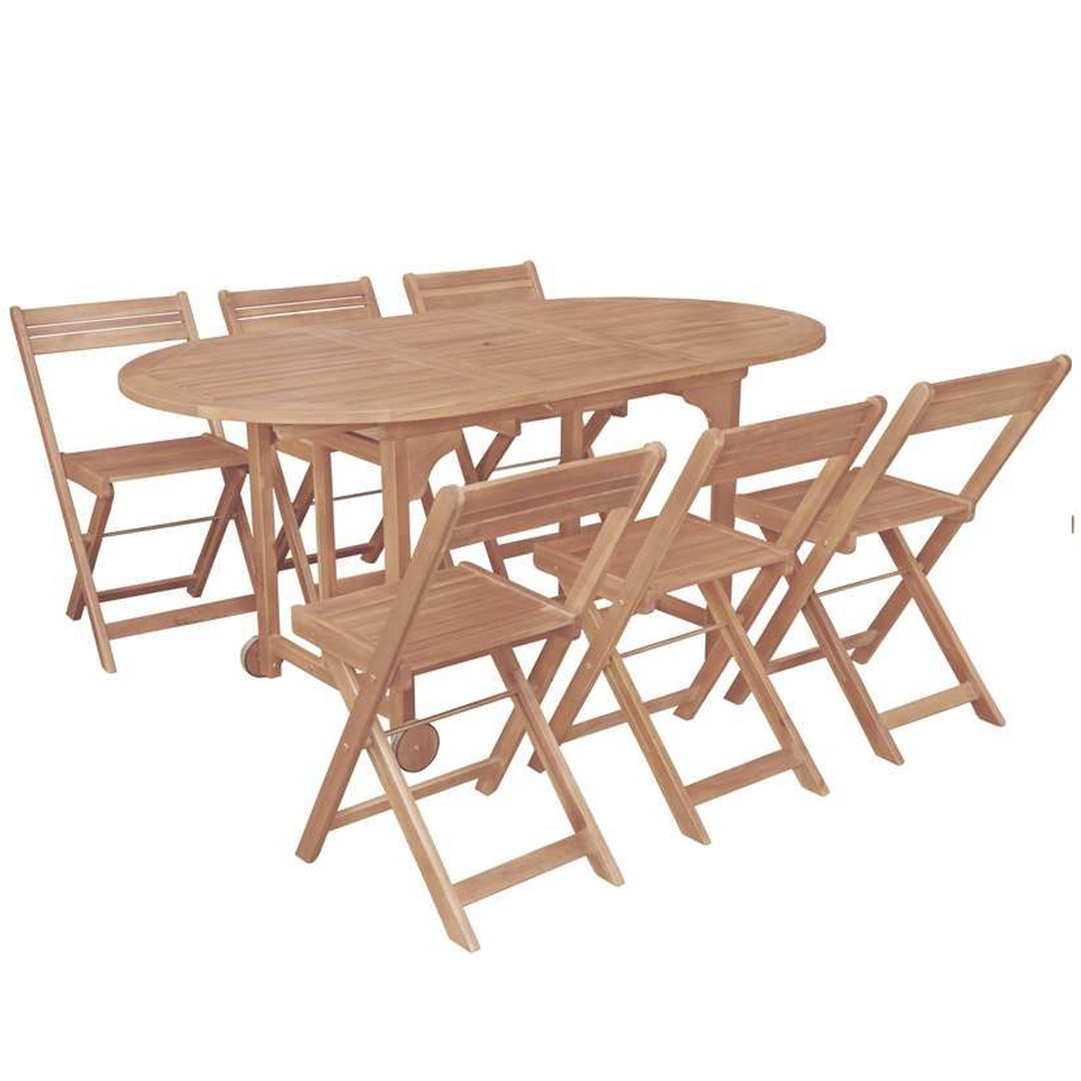 ΣΕΤ ΤΡΑΠΕΖΙ ΞΥΛΙΝΟ ΜΕ 6 ΚΑΡΕΚΛΕΣ ΑΝΑΔΙΠΛΟΥΜΕΝΕΣ ΑΚΑΚΙΑ