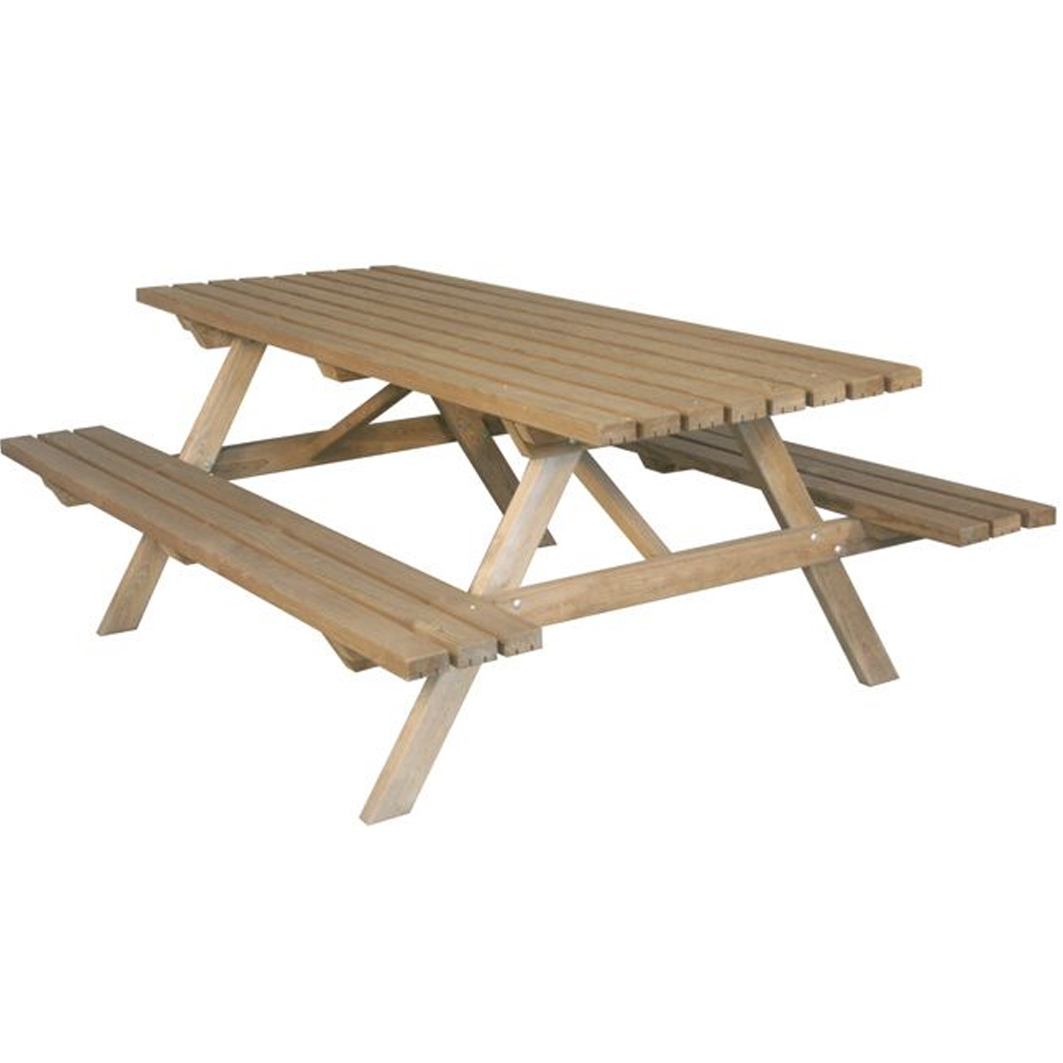 ΤΡΑΠΕΖΙ ΠΙΚΝΙΚ 6 ΘΕΣΕΩΝ 200Χ150Χ73CM ΠΕΥΚΟΣ