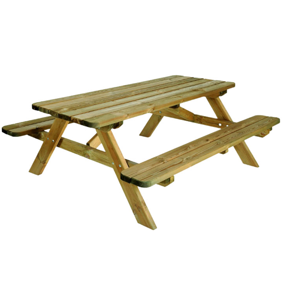 BURGER ΤΡΑΠΕΖΙ PICNIK ROBUSTE 6 ΘΕΣΕΩΝ 180Χ160Χ78CM ΠΕΥΚΟΣ
