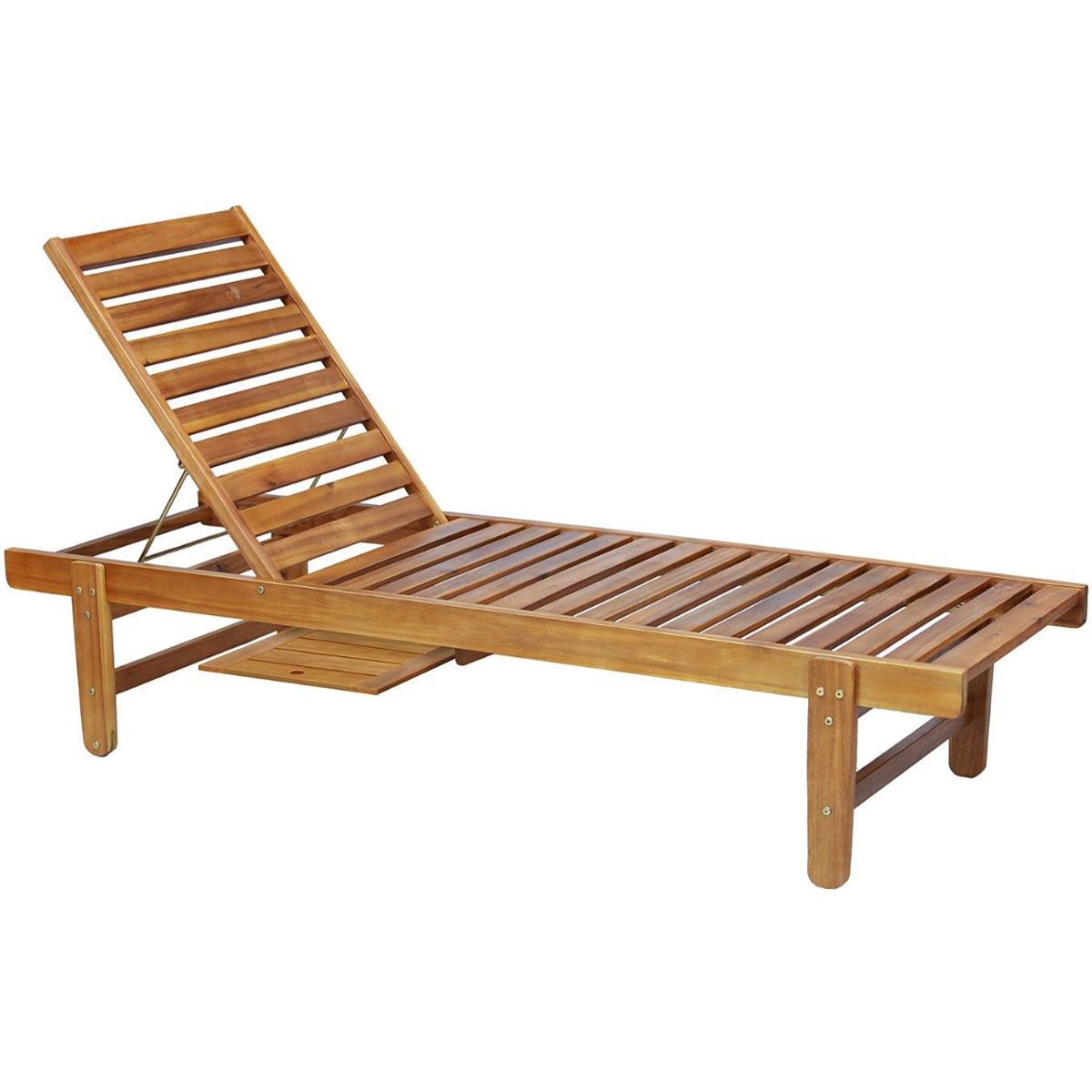 INVENTIV SUNBED 190X60.5X35/88.5CM ACACIA