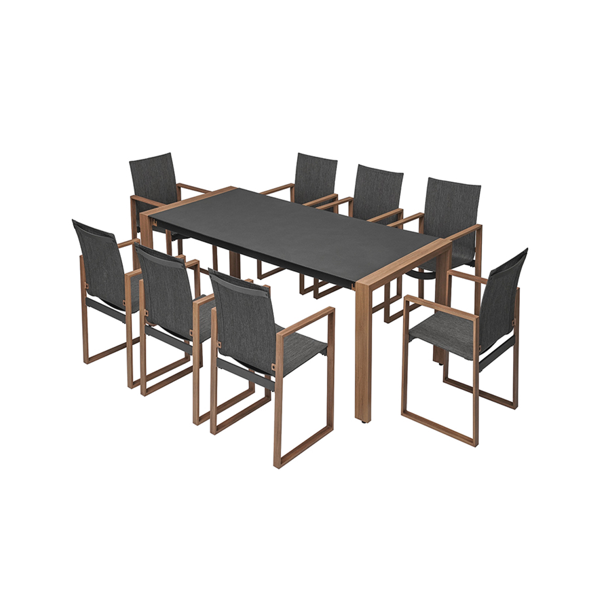 GARDEN / TERRACE SET 9PCS ALUMINUM