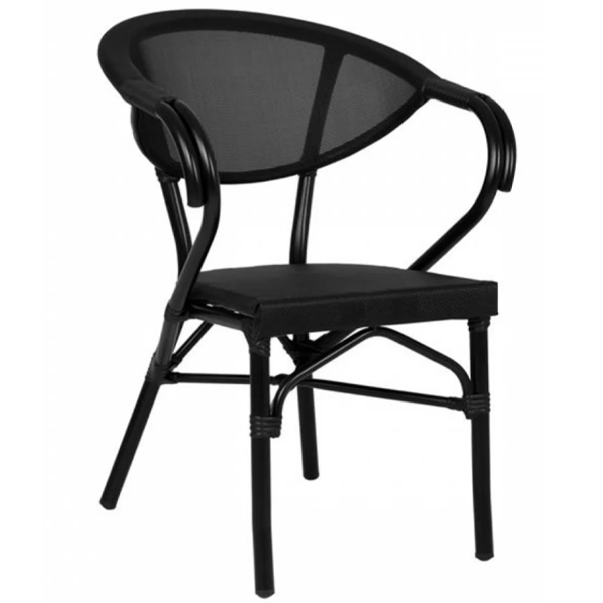 ALUMINUM CHAIR CLAY HM5025.02 BLACK