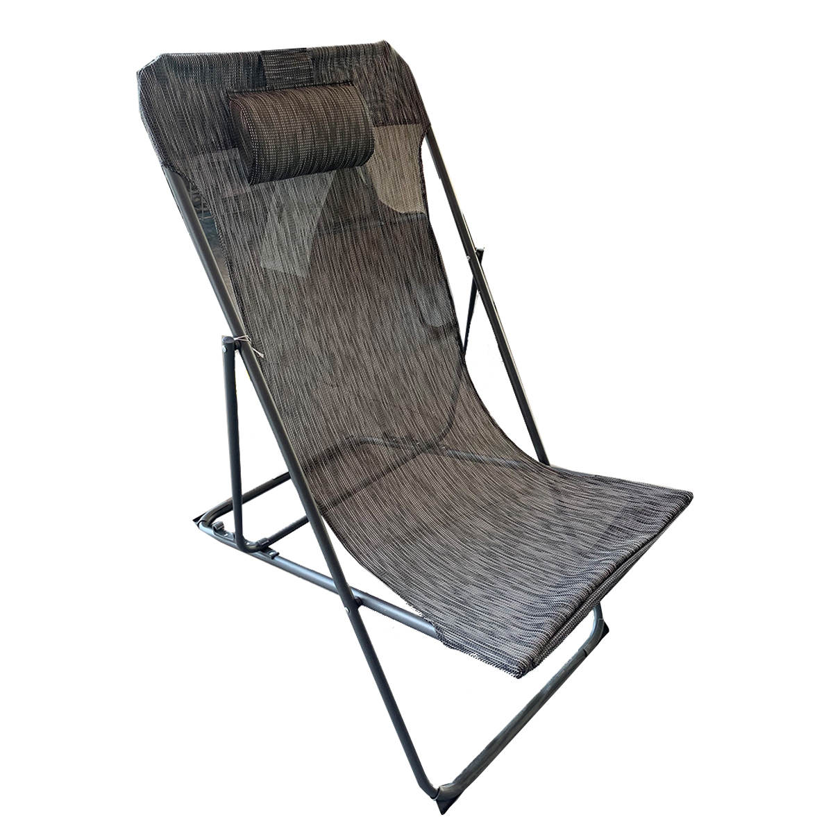 DECK CHAIR GARDEN RELAX GRAY
