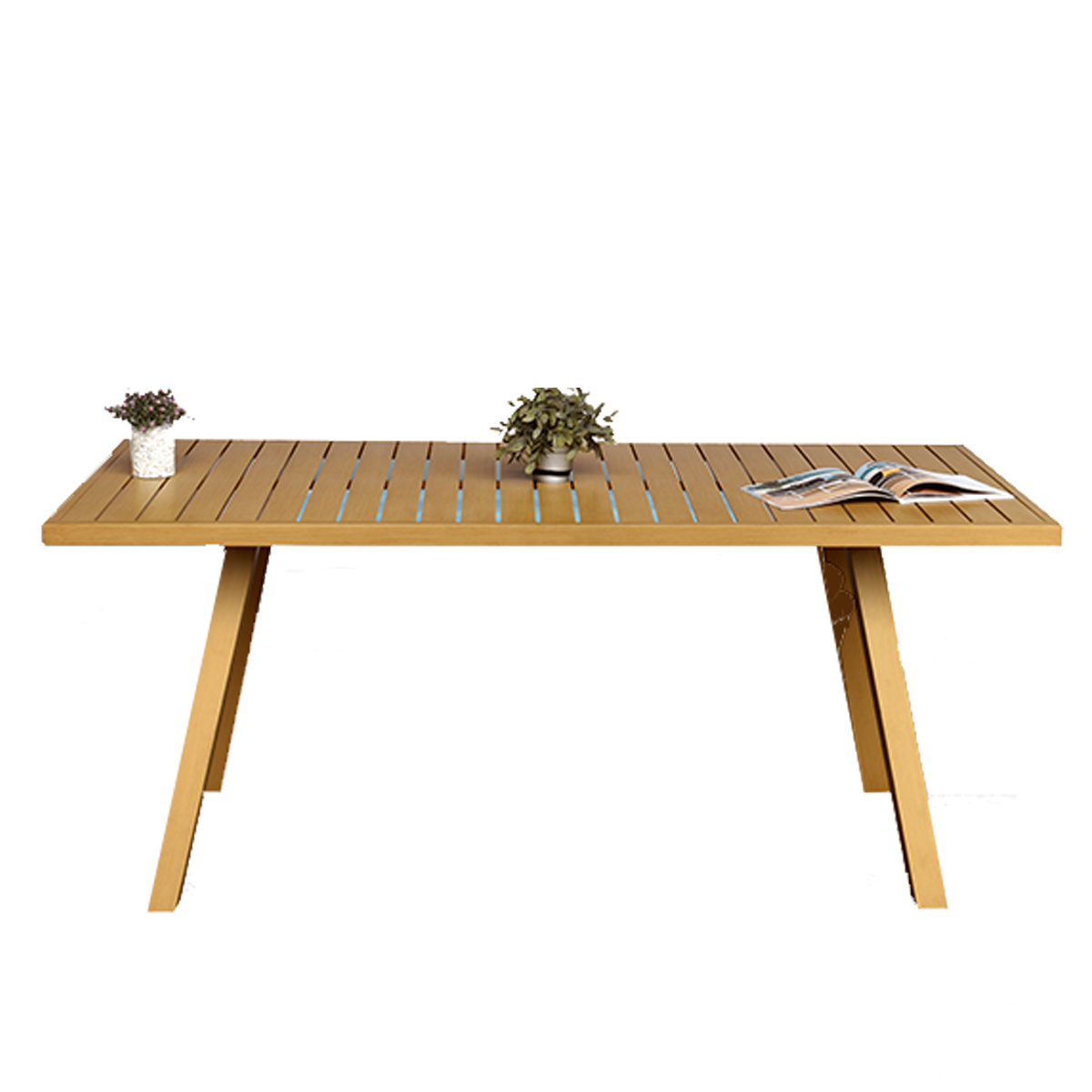 L.H GARDEN ALUMINUM TABLE 180X90X75CM